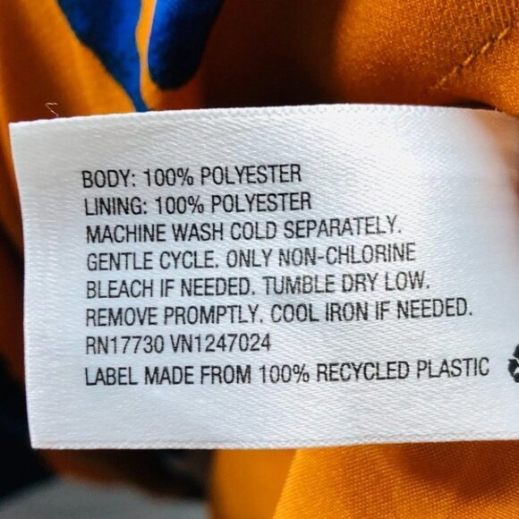 PHILIP Lim for‎ Target Orange & Blue  Leopard Print Skirt Size 2 - Picture 6 of 8